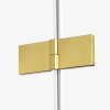 NEW TRENDY Kabina prysznicowa drzwi podwójne uchylne AVEXA GOLD BRUSHED 110x100x200 EXK-1886